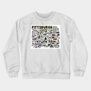 Pittsburgh Map Crewneck Sweatshirt